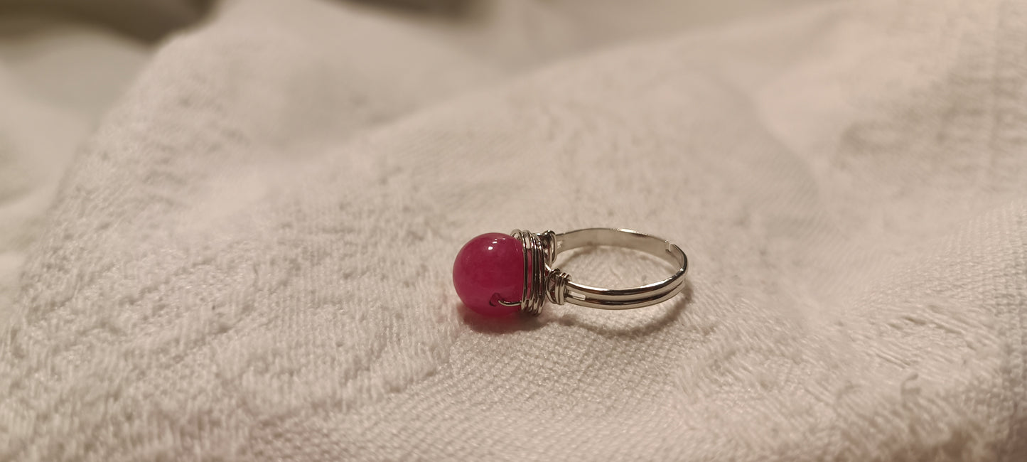 Anillo Ágata Magenta