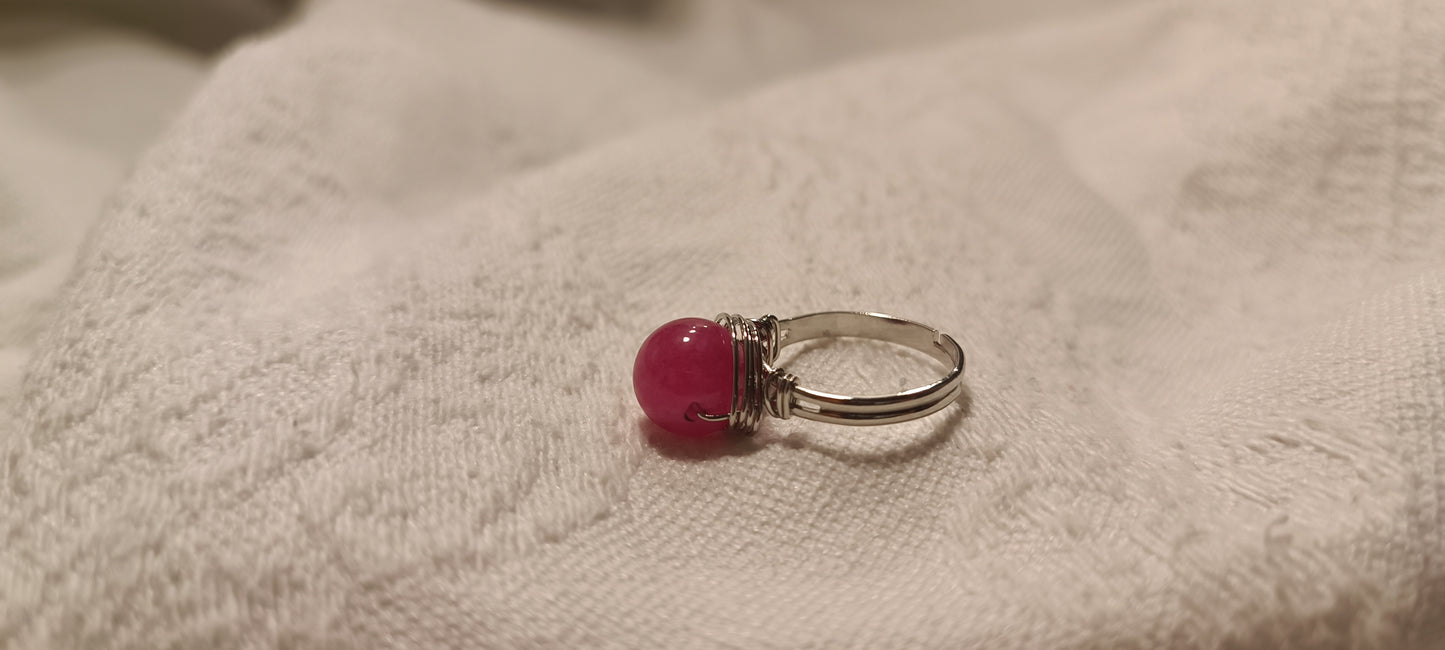 Anillo Ágata Magenta