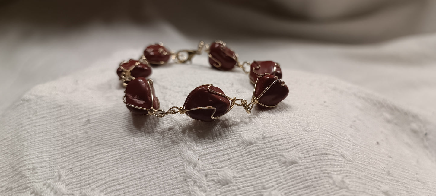Pulsera Ágata Marrón.