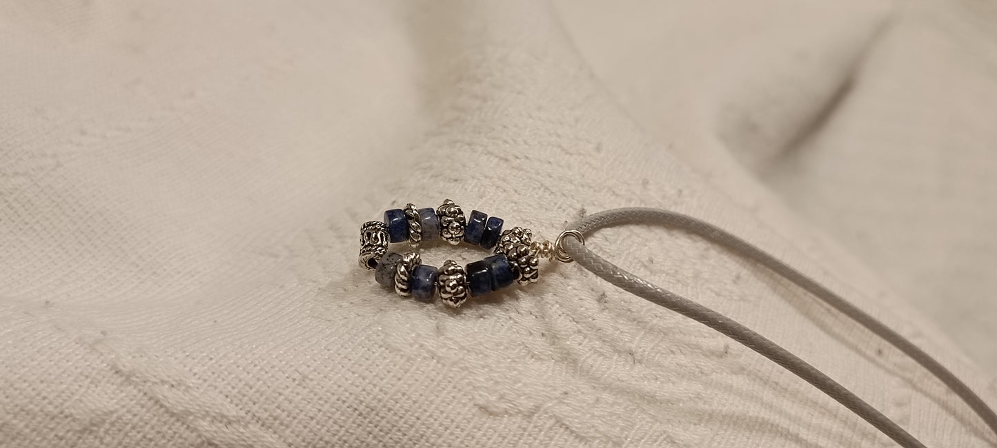 Colgante Aro Azul