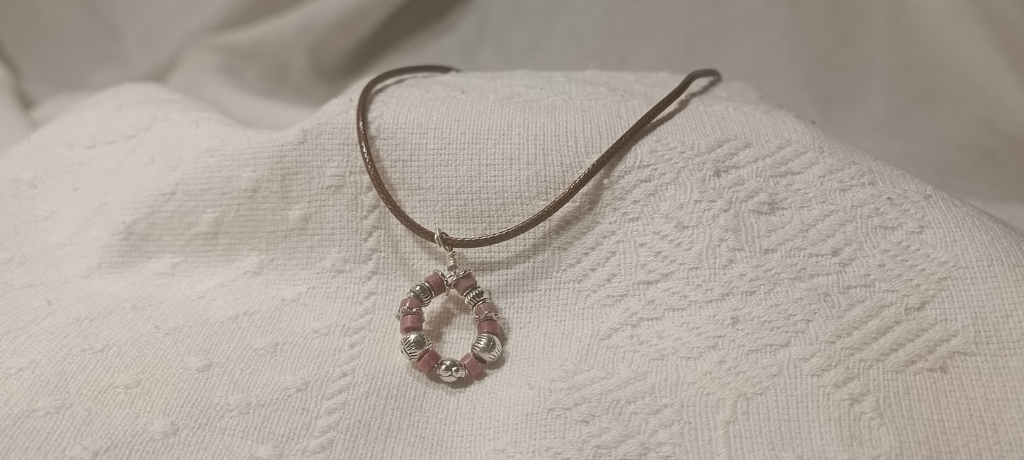 Colgante Aro Rosa