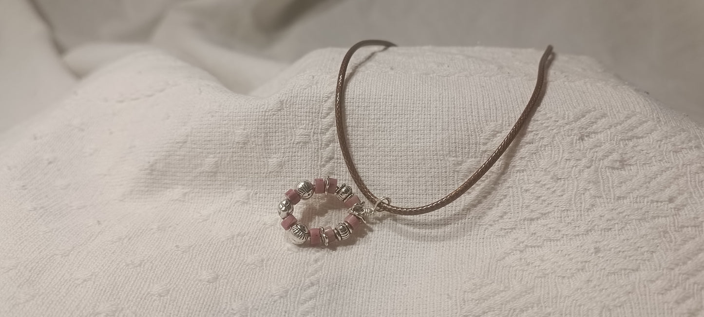 Colgante Aro Rosa