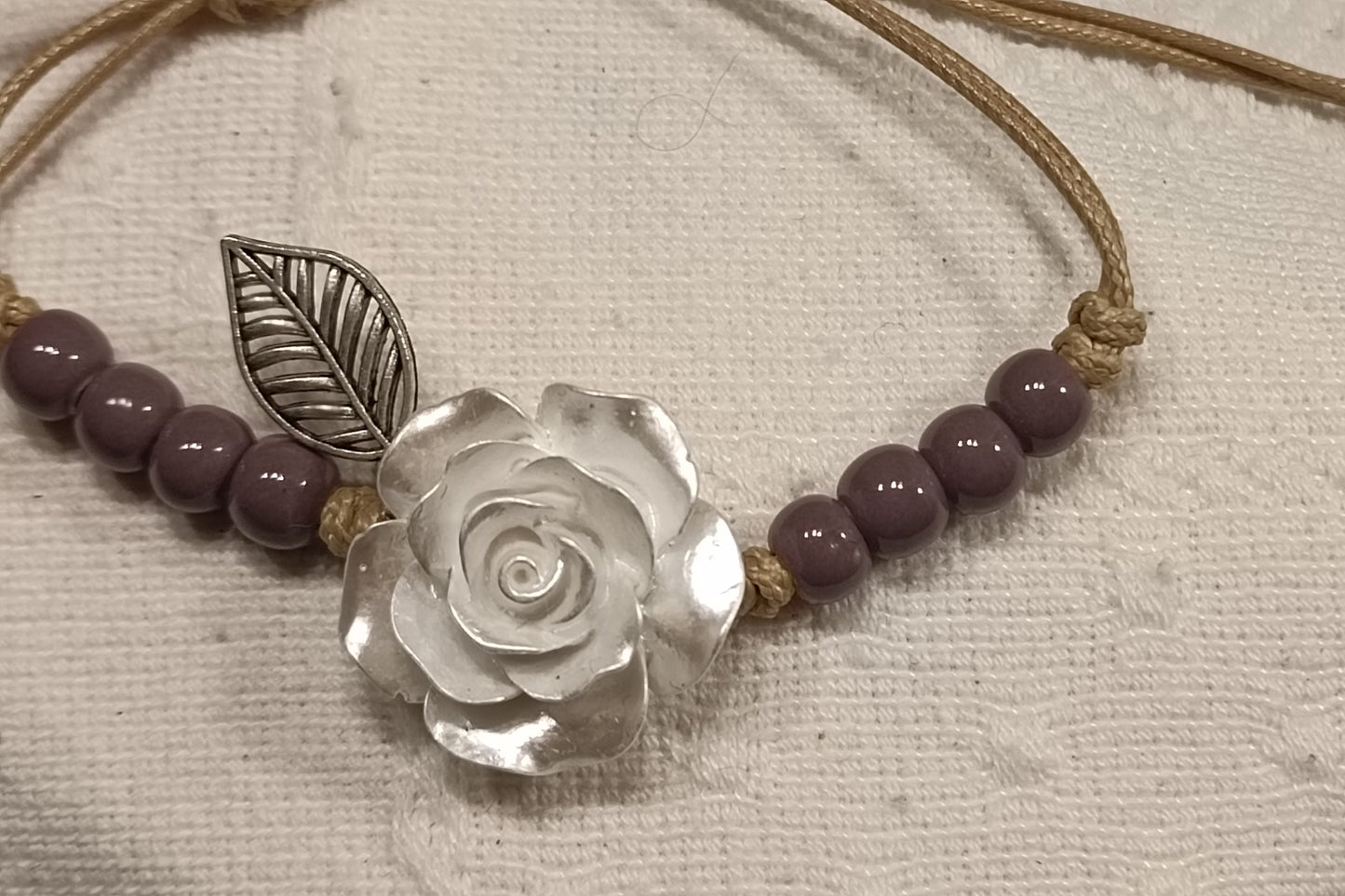Pulsera White Rose