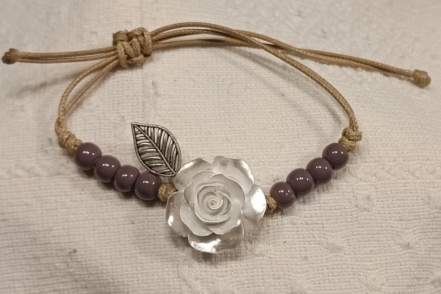 Pulsera White Rose