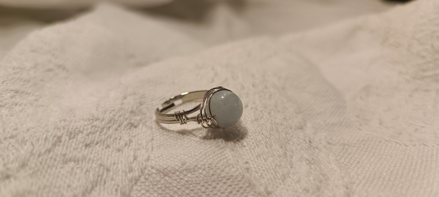 Anillo Cuarzo Gris