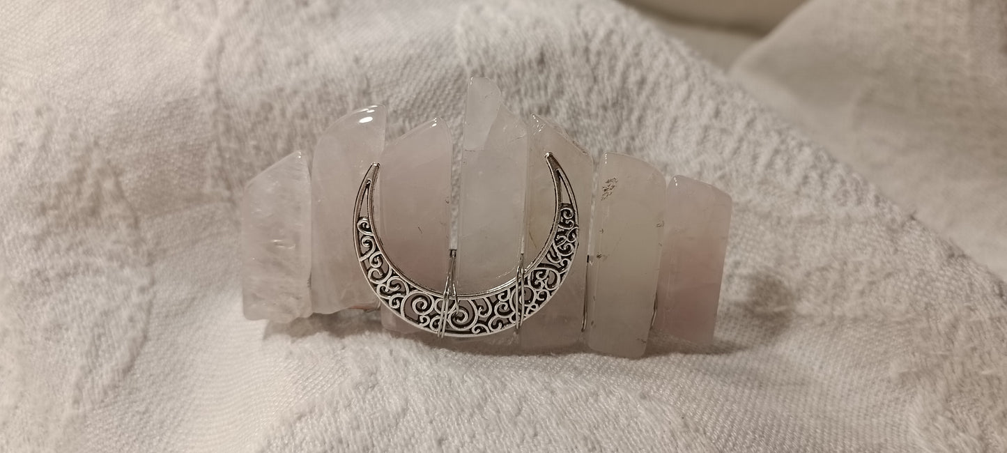 Pasador Cuarzo Rosa