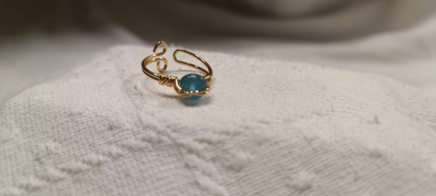 Anillo Aguamarina