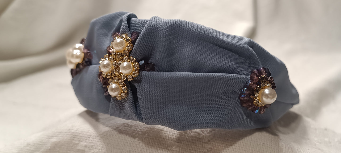 Diadema Azul Perla.