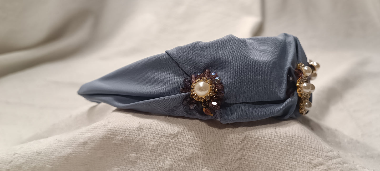 Diadema Azul Perla.