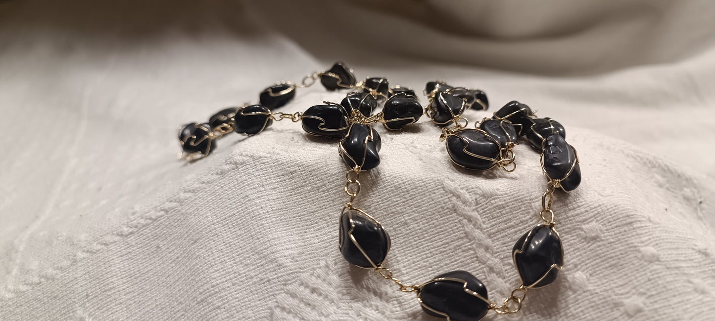 Collar Obsidiana.