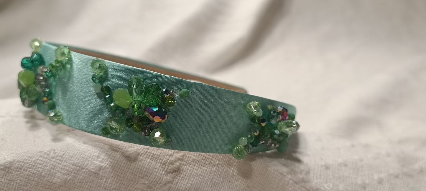 Diadema Araña Verde