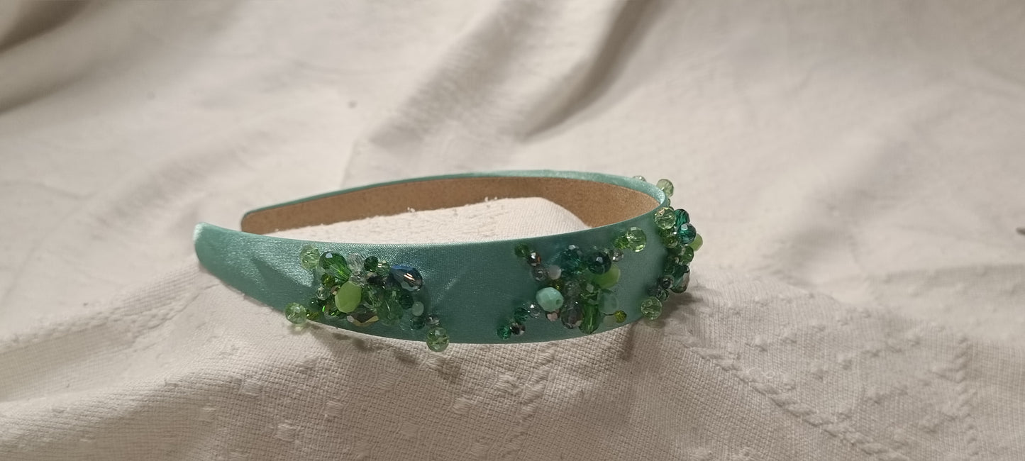 Diadema Araña Verde
