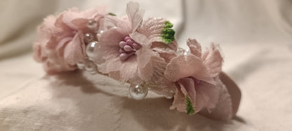 Diadema Flores Rosa