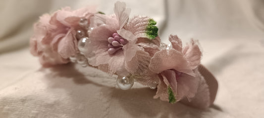Diadema Flores Rosa