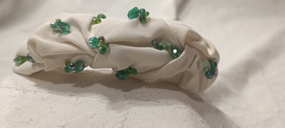 Diadema Fruncido Verde