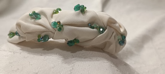 Diadema Fruncido Verde