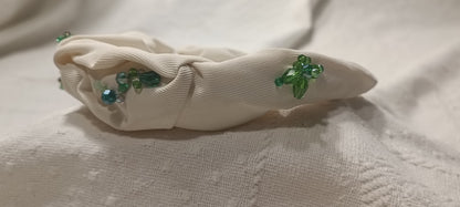 Diadema Fruncido Verde