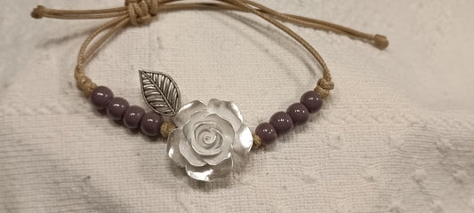 Pulsera White Rose