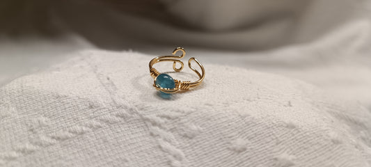 Anillo Aguamarina