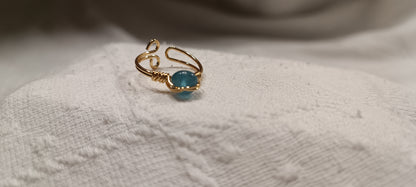 Anillo Aguamarina