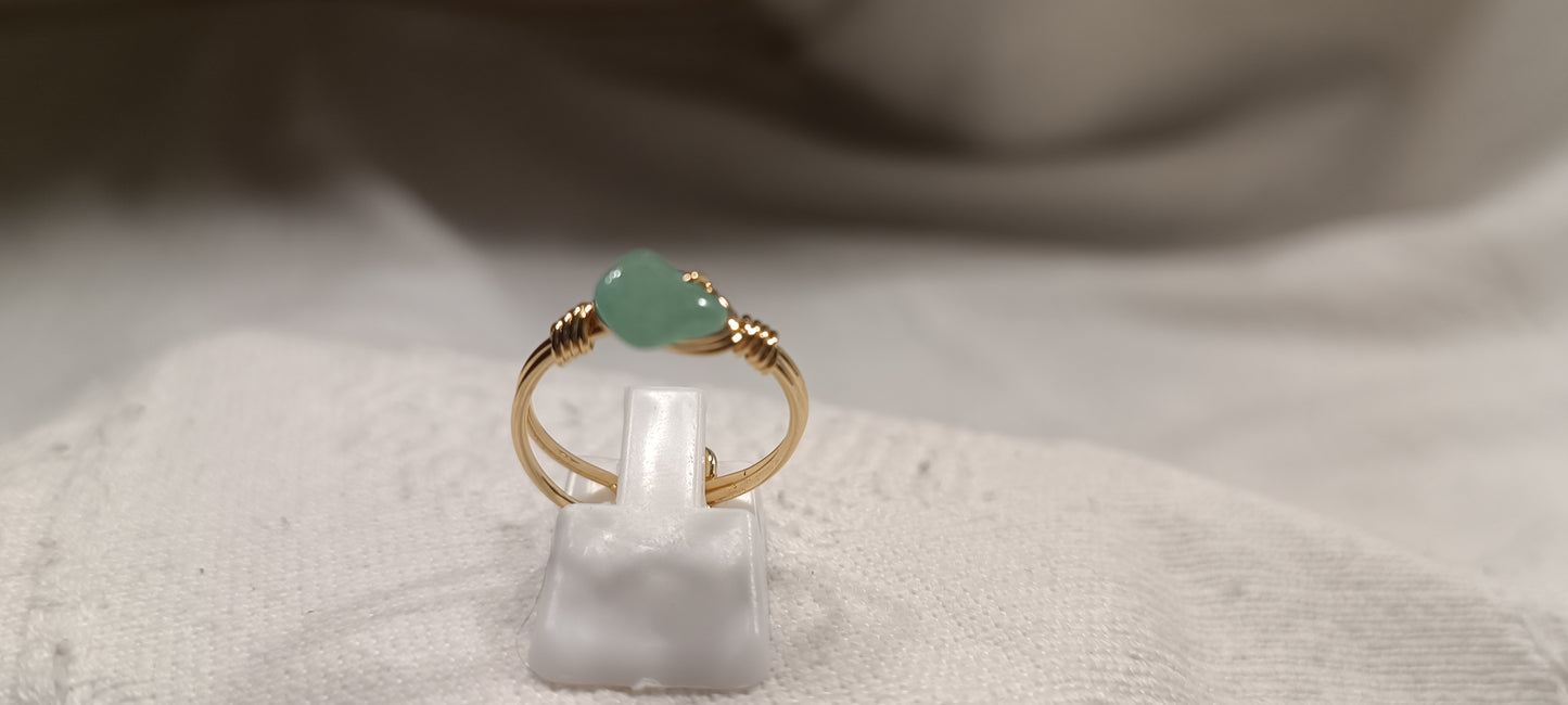 Anillo Aventurina Verde
