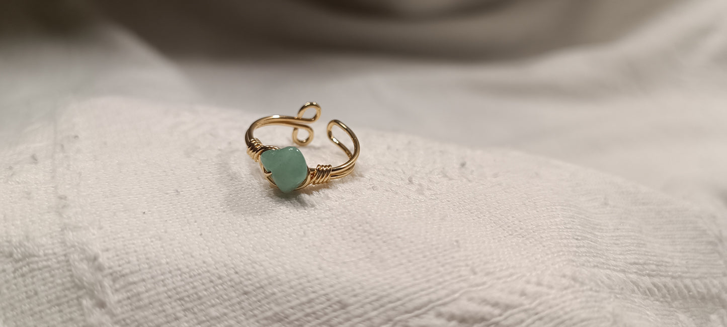 Anillo Aventurina Verde