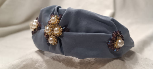 Diadema Azul Perla.