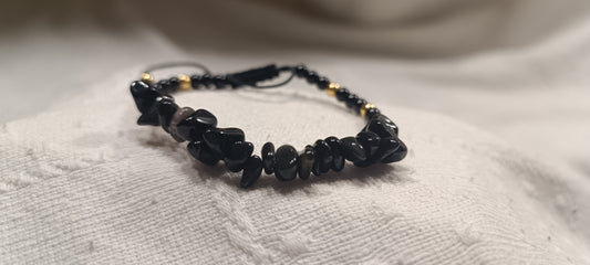 Pulsera Nudo Obsidiana